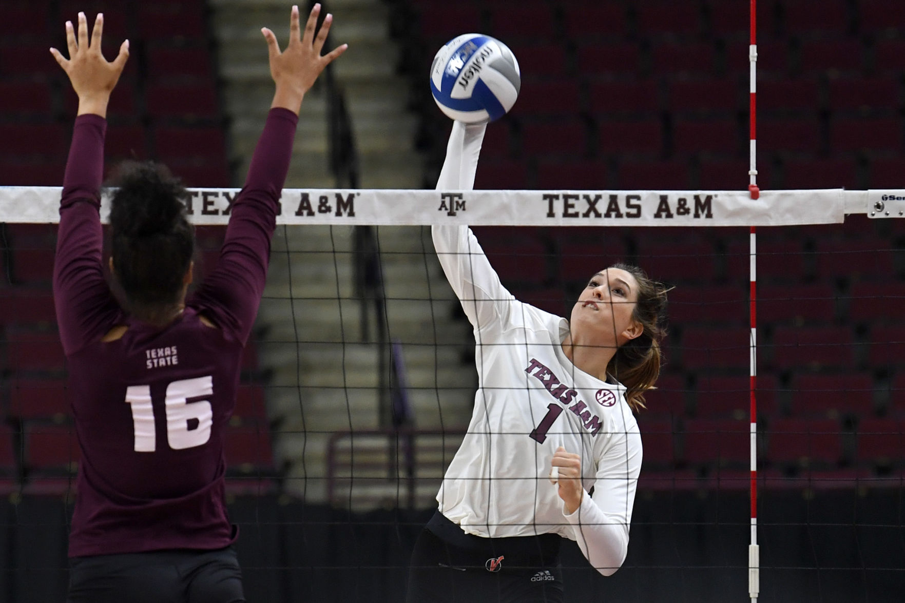 Texas A&M vs. Texas State volleyball